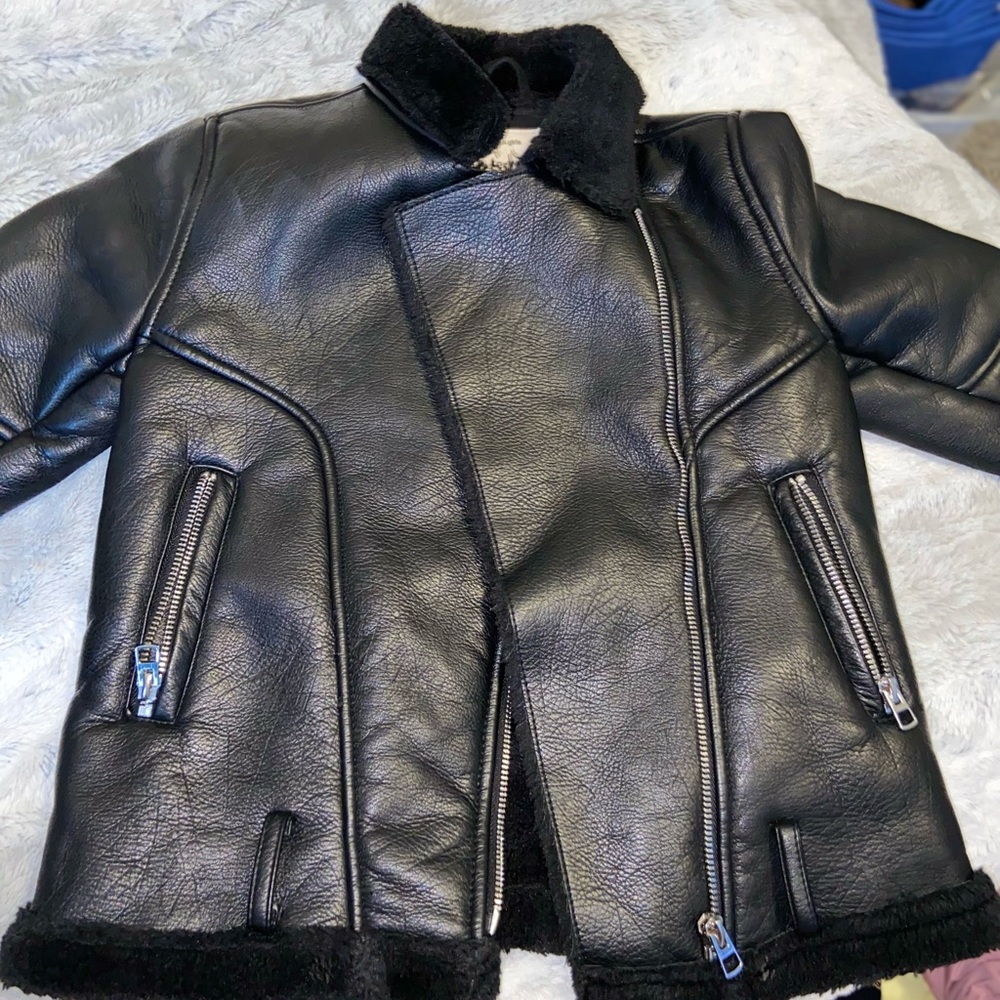 Black biker jacket